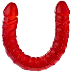 Oboustranné dildo Ultra Dong (červené)