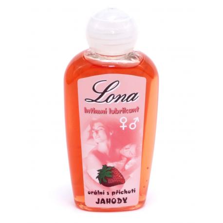 LONA lubrikační gel jahodový (orální)