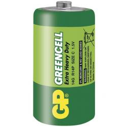 Baterie C GP Greencell (zinkochloridová)