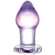 Skleněný anální kolík Amethyst Rain - Gläs