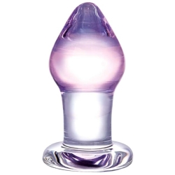 Skleněný anální kolík Amethyst Rain - Gläs