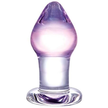 Skleněný anální kolík Amethyst Rain - Gläs