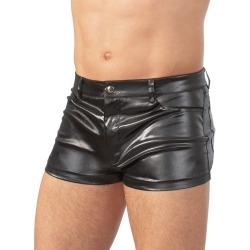 Boxerky ve wetlook stylu se zipem a kapsičkami