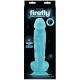 Realistické dildo Firefly 8", modré - svítí ve tmě