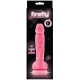 Realistické dildo Firefly 5", růžové - svítí ve tmě