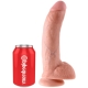 Realistické dildo s varlaty King Cock 9" - Pipedream