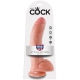 Realistické dildo s varlaty King Cock 9" - Pipedream