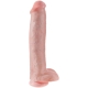 Realistické dildo s varlaty King Cock 15" - Pipedream