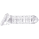 Stimulační návlek na penis Renegade RIBBED EXTENSION, transparentní
