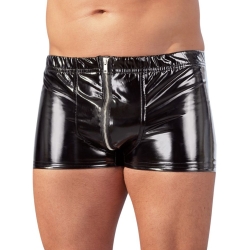 Lakované boxerky se zipem - Black Level