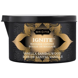 Masážní olejová svíčka Ignite Vanilla Sandalwood - KamaSutra