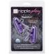 Vibrační svorky na bradavky Nipplettes Purple