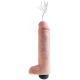 Realistické stříkající dildo s varlaty King Cock 10" - Pipedream