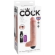 Realistické stříkající dildo s varlaty King Cock 10" - Pipedream