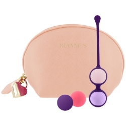 Vaginální činka s vyměnitelnými kuličkami Pussy Playballs - Rianne S (s taštičkou)