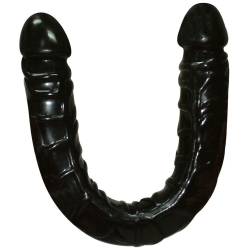Oboustranné dildo Ultra-Dong - černé, 43 cm