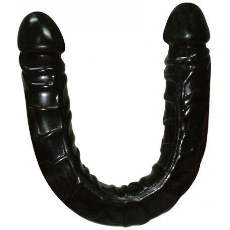 Oboustranné dildo Ultra-Dong - černé, 43 cm
