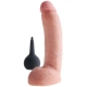 Stříkající realistické dildo s varlaty King Cock 9" - Pipedream