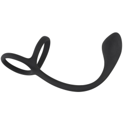 Stimulátor prostaty s kroužky na penis a varlata Black Velvets - You2Toys