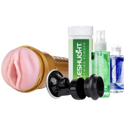 Umělá vagina Fleshlight STU s příslušenstvím (set)