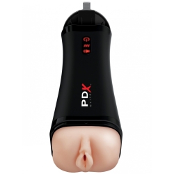 Mluvící vibrační vagina Talk Back Super Stroker - Pipedream