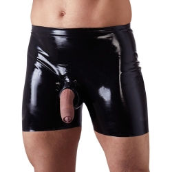 Latexové boxerky s otvorem na prostrčení penisu LateX