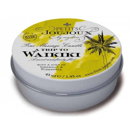 Masážní svíčka A Trip To Waikiki Petits Joujoux - 43 ml