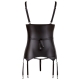 Top s podvazky a pouty na ruce + tanga s otevřeným rozkrokem - BONDAGE Cottelli Collection