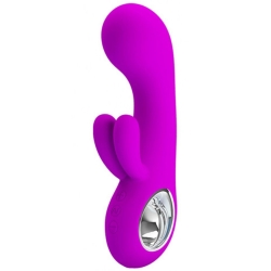 Mini vibrátor s králíčkem Valentine - Pretty Love