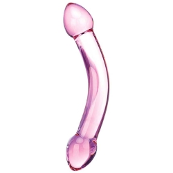 Oboustranné skleněné dildo Double Trouble Purple Dildo - Gläs