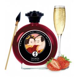 Slíbatelný bodypainting Sparkling Strawberry Wine - Shunga