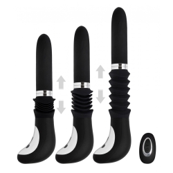 Luxusní přirážecí vibrátor MiaMaxx Hand-Held Thruster Black (s dálkovým ovládáním)