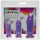 Sada análních kolíků Crystal Jellies Anal Starter Kit (3 ks)