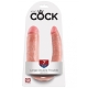 Dvojité realistické dildo Pipedream King Cock Large Double Trouble - 22 cm