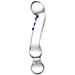 Oboustranné skleněné dildo G-Spot - Gläs