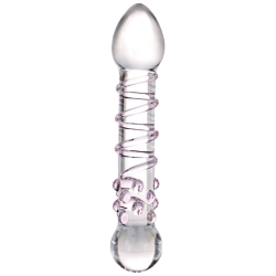 Oboustranné skleněné dildo Spiral Staircase - Gläs