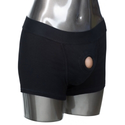 Boxerky s O-kroužkem Packer Gear (pro výplňové penisy) - California Exotic Novelties