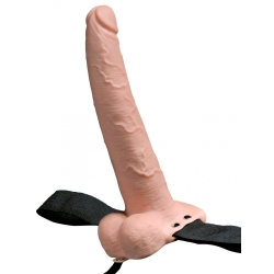 Dutý vibrační připínák s varlaty 9" - Fetish Fantasy (nabíjecí)