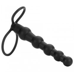 Připínací penis pro muže Love Rider Beaded Dual Penetrator - California Exotic Novelties