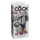 Dutý připínák 11" Hollow Strap-On Suspender System - King Cock
