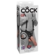 Dutý připínák 12" Hollow Strap-On Suspender System - King Cock