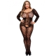 Krajkový catsuit s otevřeným rozkrokem - Baci