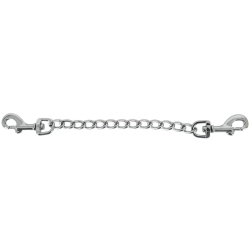 Krátký kovový řetízek s karabinami - ZADO (15 cm)