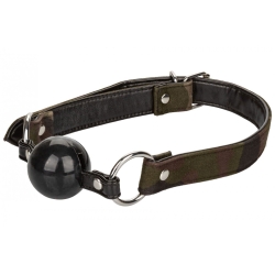 Maskáčový roubík s kuličkou ze silikonu COLT Camo