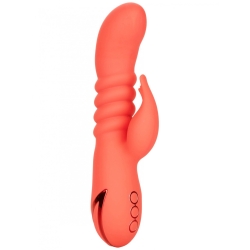 Přirážecí vibrátor s králíčkem Orange County Cutie  - California Exotic Novelties