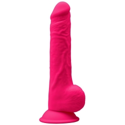 Realistické dildo z paměťového silikonu Model 1 9,5" - SILEXD (růžové)