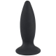 Malý vibrační anální kolík Black Velvets - nabíjecí