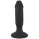Realistický vibrační anální kolík Black Velvets - nabíjecí