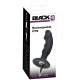 Realistický vibrační anální kolík Black Velvets - nabíjecí