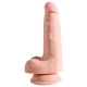 Realistické dildo s varlaty Triple Density 5" - King Cock Plus